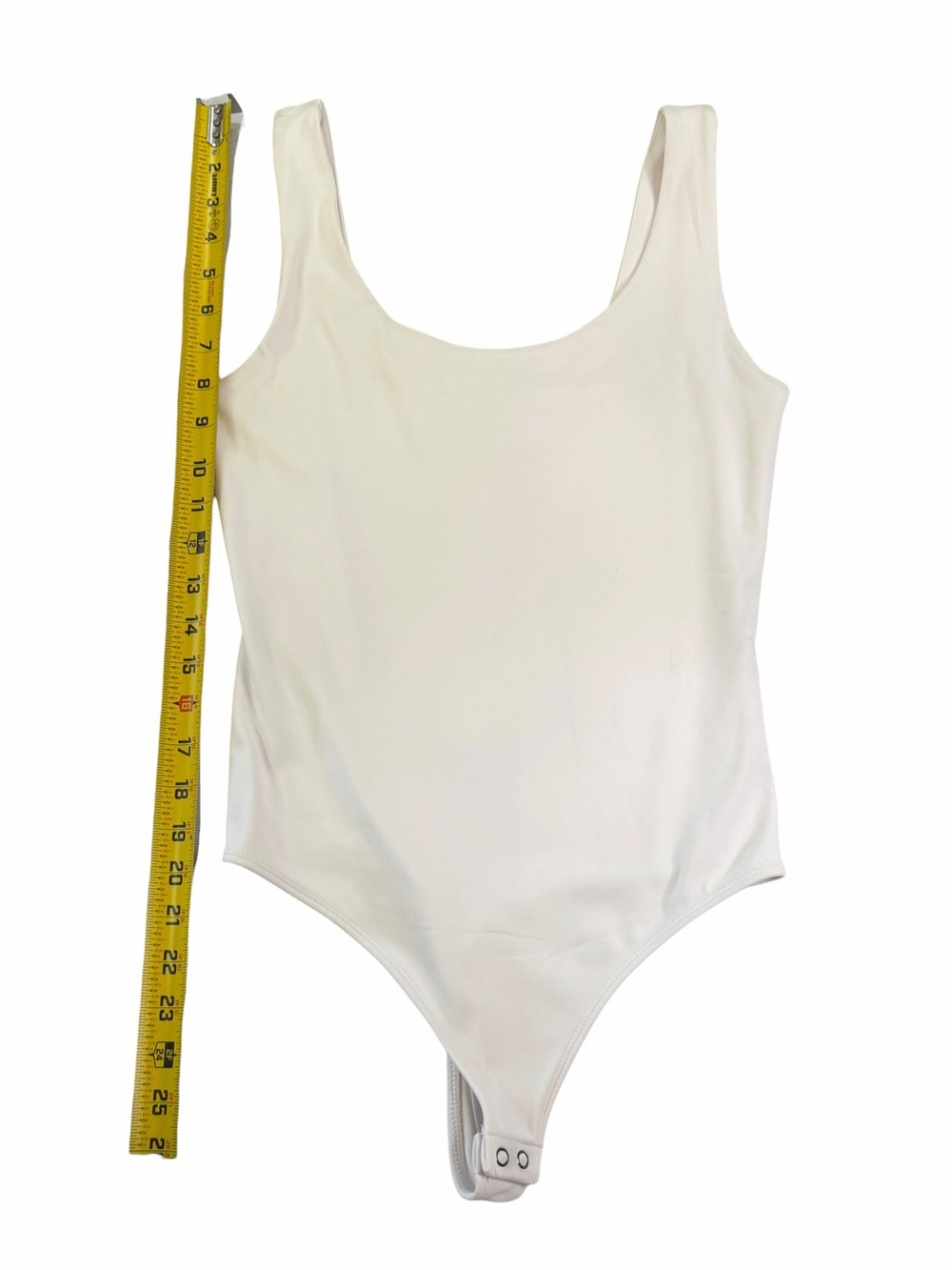 Express White Scoop Neck Tank Bodysuit